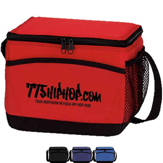 Insulated 6 Pack Cooler Bag w/ Front Pocket 8.5"x6.5"x5.75"