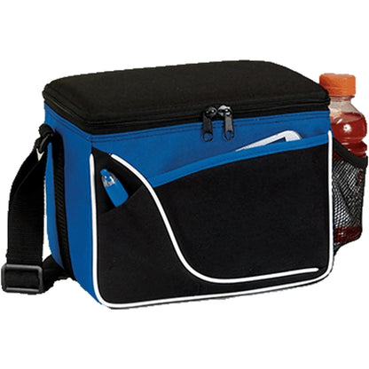 600D Insulated 6 Pack Cooler Bag w/ Front Pocket 9"x 7"x 6"