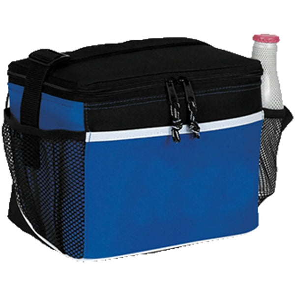 600D Insulated 6 Pack Cooler Bag w/ Front Pocket 8.5"x7"x 6"