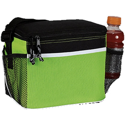 600D Insulated 6 Pack Cooler Bag w/ Front Pocket 8.5"x7"x 6"