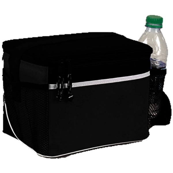 600D Insulated 6 Pack Cooler Bag w/ Front Pocket 8.5"x7"x 6"