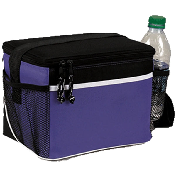 600D Insulated 6 Pack Cooler Bag w/ Front Pocket 8.5"x7"x 6"