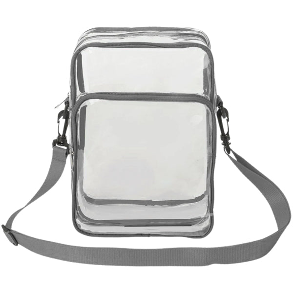 PVC Crossbody Messenger Stadium Clear Bag