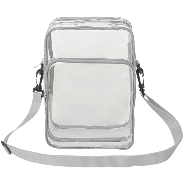 PVC Crossbody Messenger Stadium Clear Bag