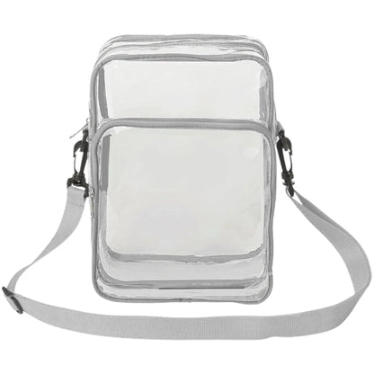 PVC Crossbody Messenger Stadium Clear Bag