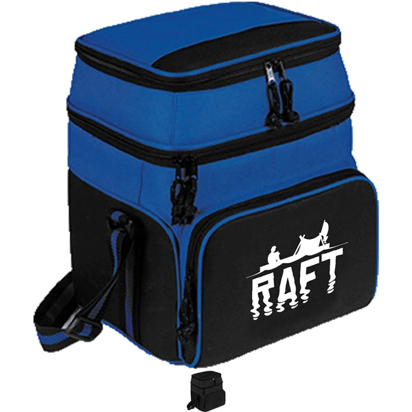 Premium Insulated 24 Pack Cooler Bag w/ Pockets 11"x 14"x 9"