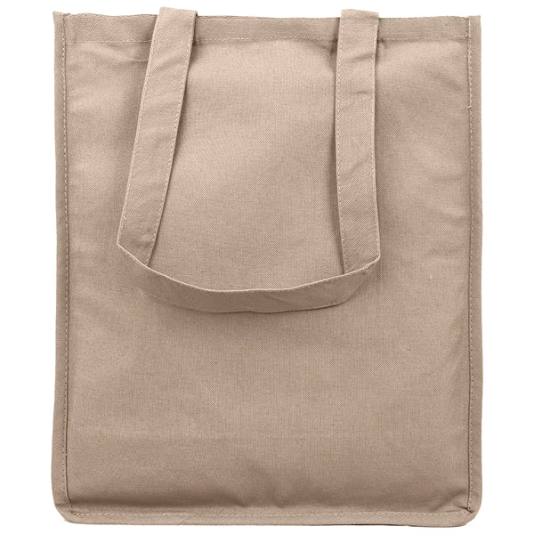12 Oz. Cotton Canvas Jumbo Shopper Tote Bag With Gusset