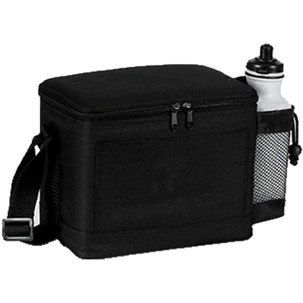 600D Insulated 6 Pack Cooler Bag w/ Mesh Pocket 9"x 6.5"x 6"