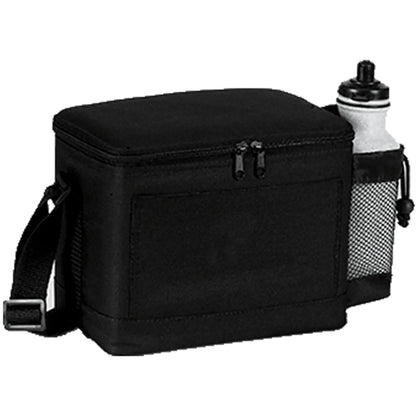 600D Insulated 6 Pack Cooler Bag w/ Mesh Pocket 9"x 6.5"x 6"