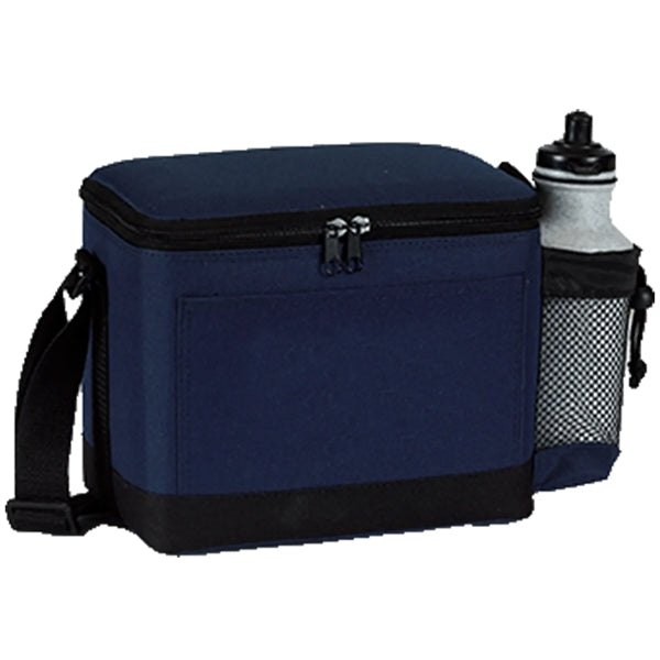 600D Insulated 6 Pack Cooler Bag w/ Mesh Pocket 9"x 6.5"x 6"