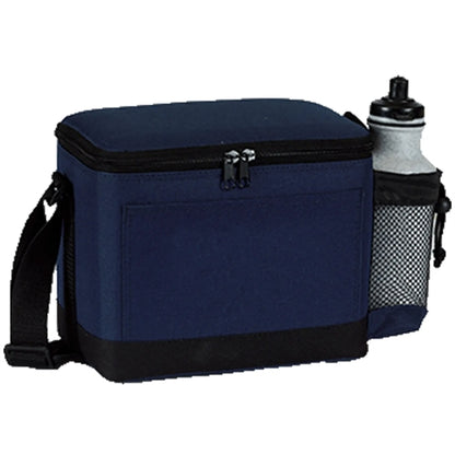600D Insulated 6 Pack Cooler Bag w/ Mesh Pocket 9"x 6.5"x 6"