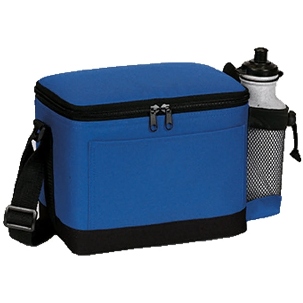 600D Insulated 6 Pack Cooler Bag w/ Mesh Pocket 9"x 6.5"x 6"