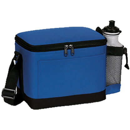 600D Insulated 6 Pack Cooler Bag w/ Mesh Pocket 9"x 6.5"x 6"