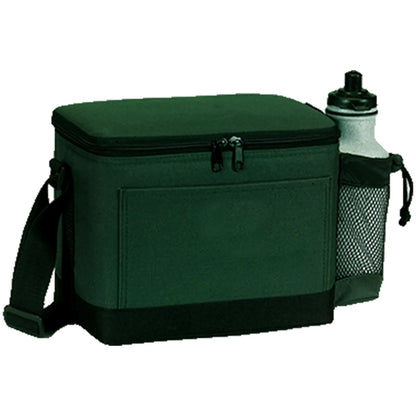 600D Insulated 6 Pack Cooler Bag w/ Mesh Pocket 9"x 6.5"x 6"