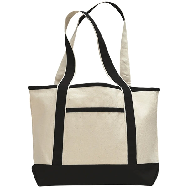 12 Oz. Small Cotton Canvas Deluxe Shopping Tote Bag