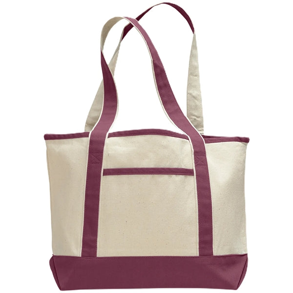12 Oz. Small Cotton Canvas Deluxe Shopping Tote Bag