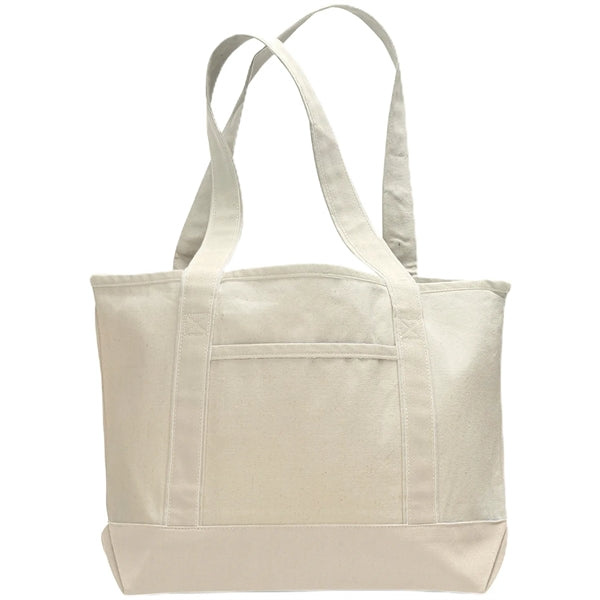 12 Oz. Small Cotton Canvas Deluxe Shopping Tote Bag