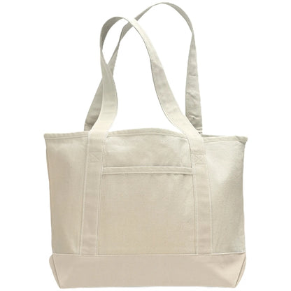 12 Oz. Small Cotton Canvas Deluxe Shopping Tote Bag