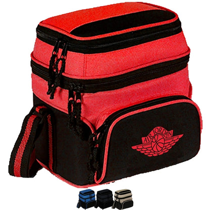 Premium Insulated 6 Pack Cooler Bag w/ Pockets 8.5"x 9"x 6.5