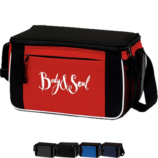 Premium Insulated 8 Pack Cooler Bag w Front Pocket 11"x7"x6"