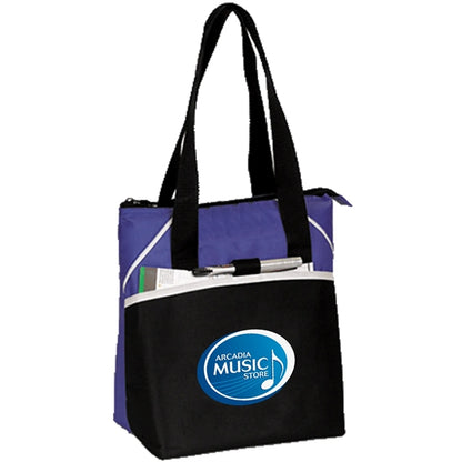 Insulated 8 Pack Cooler Tote Bag w/ Pocket 10.5"x 10.5"x 6"