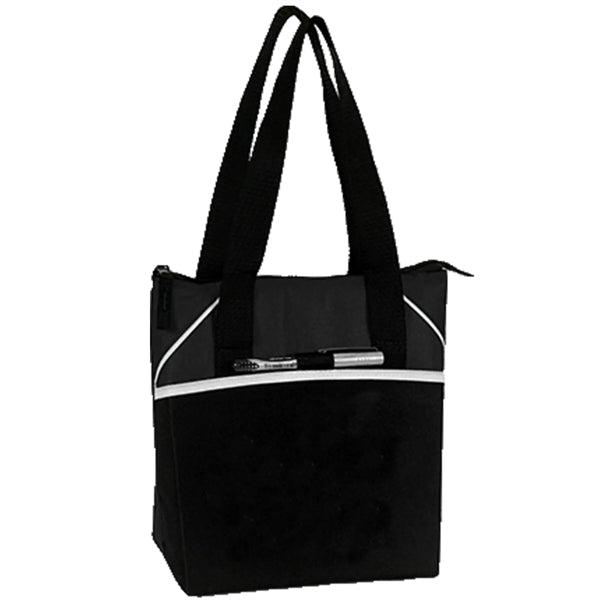 Insulated 8 Pack Cooler Tote Bag w/ Pocket 10.5"x 10.5"x 6"