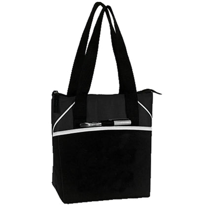 Insulated 8 Pack Cooler Tote Bag w/ Pocket 10.5"x 10.5"x 6"