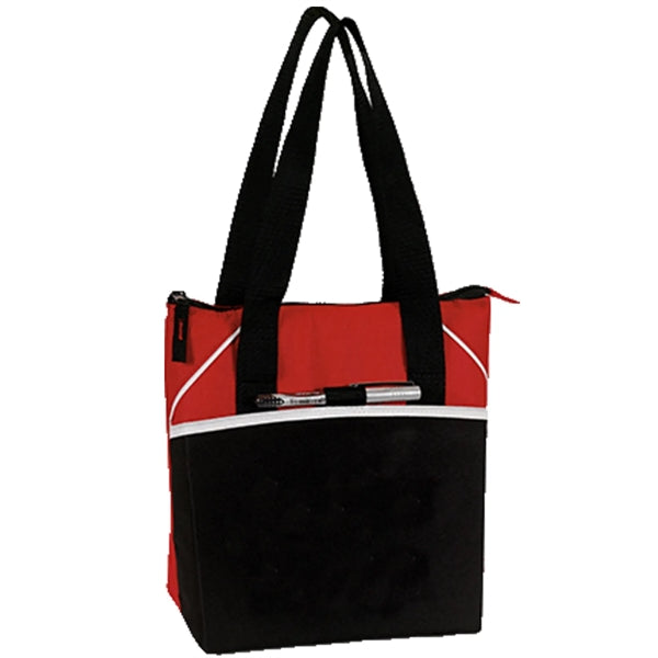 Insulated 8 Pack Cooler Tote Bag w/ Pocket 10.5"x 10.5"x 6"