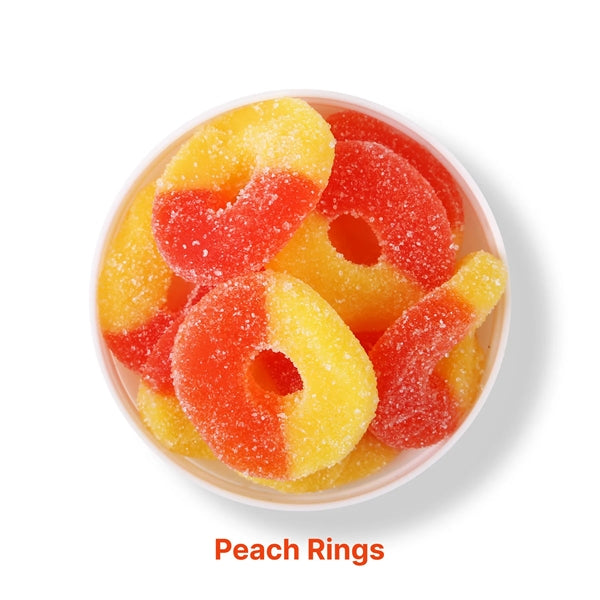 Albanese Gummi Peach Rings: Taster Packet