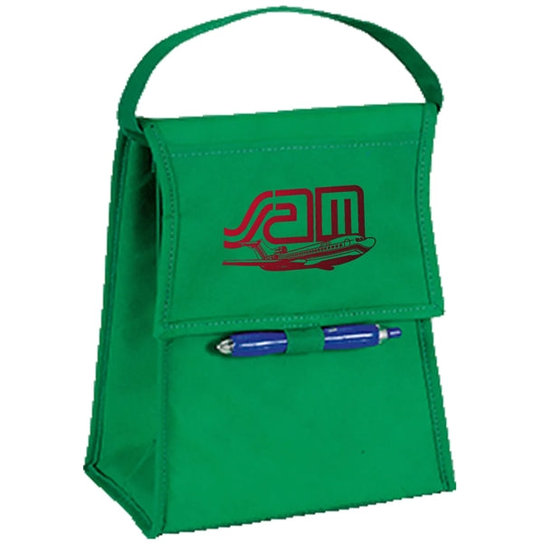 Foldable Insulated 6 Pack Lunch Cooler Bag 8.5"x 10"x 5"
