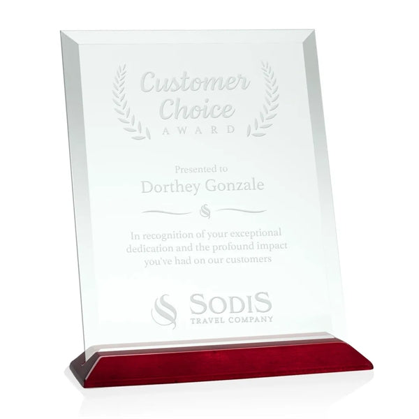 Embassy Award - Jade/Rosewood (Vert)