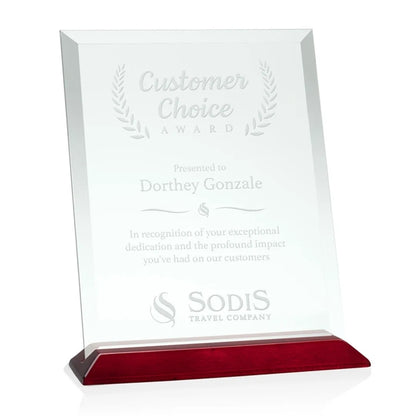 Embassy Award - Jade/Rosewood (Vert)