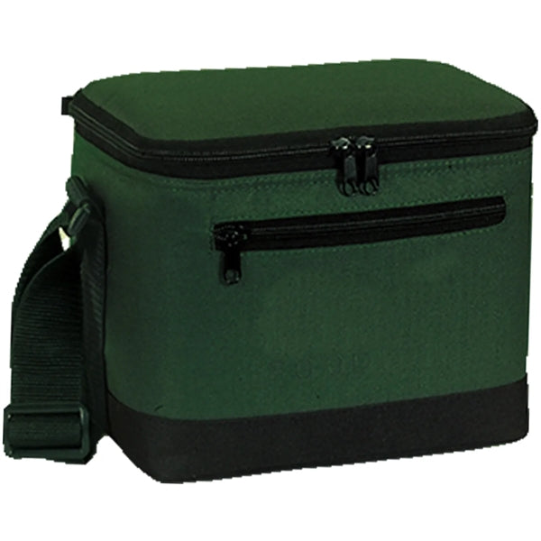 Premium Insulated 6 Pack Cooler Bag w/ Pockets 9"x 6.5"x 6"