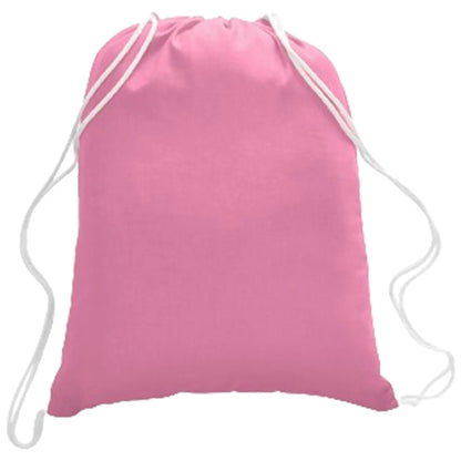 100% Cotton Canvas Budget-Friendly Drawstring Backpack