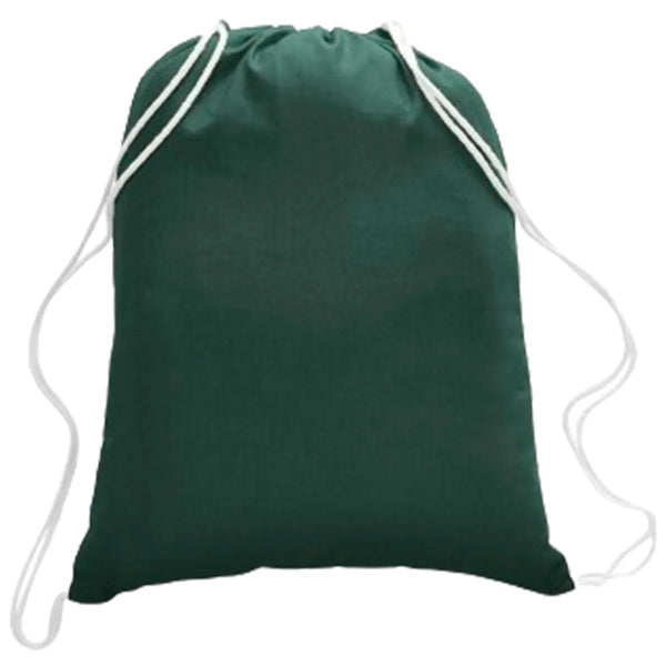 100% Cotton Canvas Budget-Friendly Drawstring Backpack
