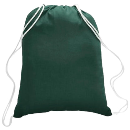 100% Cotton Canvas Budget-Friendly Drawstring Backpack
