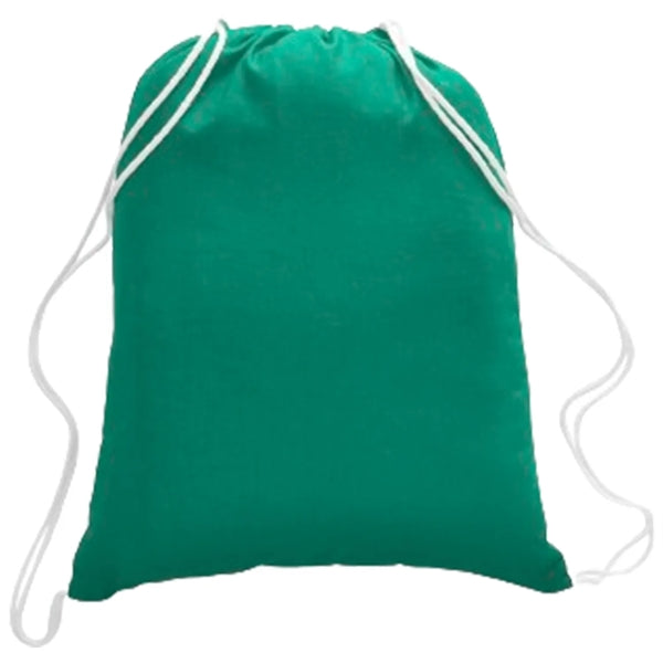 100% Cotton Canvas Budget-Friendly Drawstring Backpack
