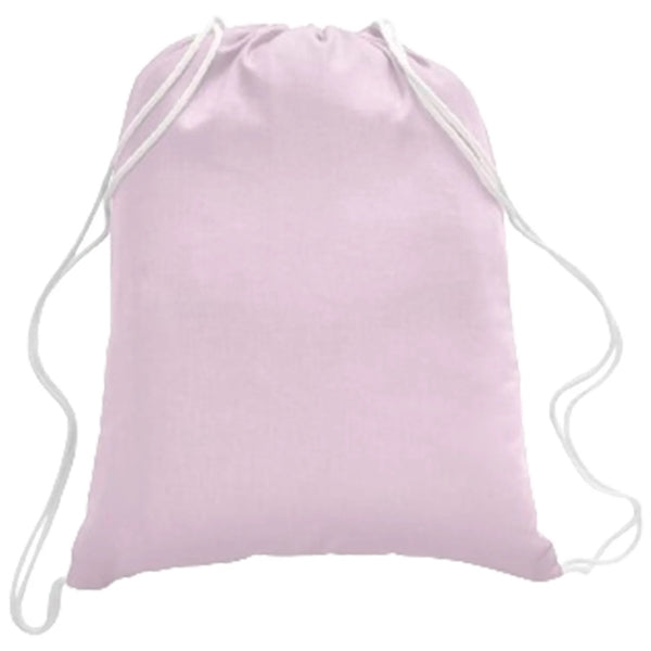 100% Cotton Canvas Budget-Friendly Drawstring Backpack