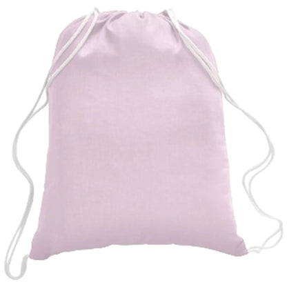 100% Cotton Canvas Budget-Friendly Drawstring Backpack