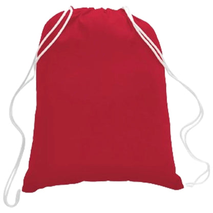 100% Cotton Canvas Budget-Friendly Drawstring Backpack