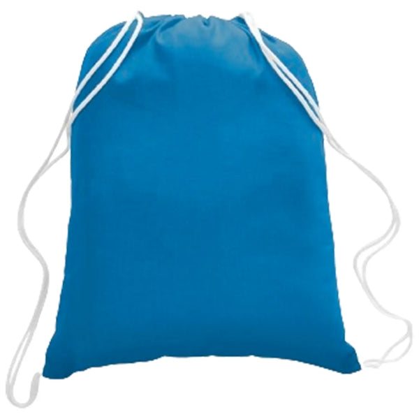 100% Cotton Canvas Budget-Friendly Drawstring Backpack
