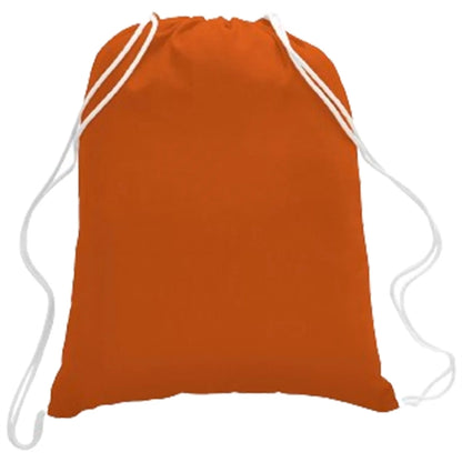 100% Cotton Canvas Budget-Friendly Drawstring Backpack