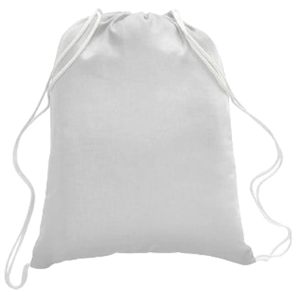 100% Cotton Canvas Budget-Friendly Drawstring Backpack