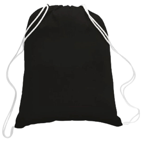 100% Cotton Canvas Eco-Friendly Large Drawstring Backpack
