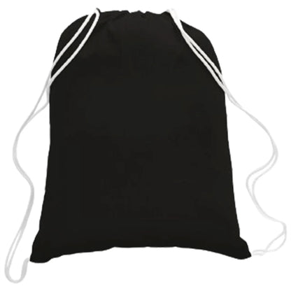 100% Cotton Canvas Eco-Friendly Large Drawstring Backpack