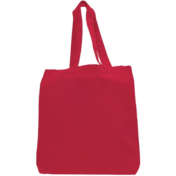Eco-Friendly 100% Cotton Canvas Tote Bag W/ Bottom Gusset