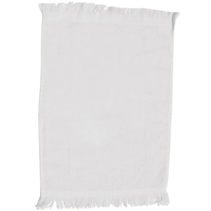 11" X 18" Luxurious Fingertip Velour Towel Fringed
