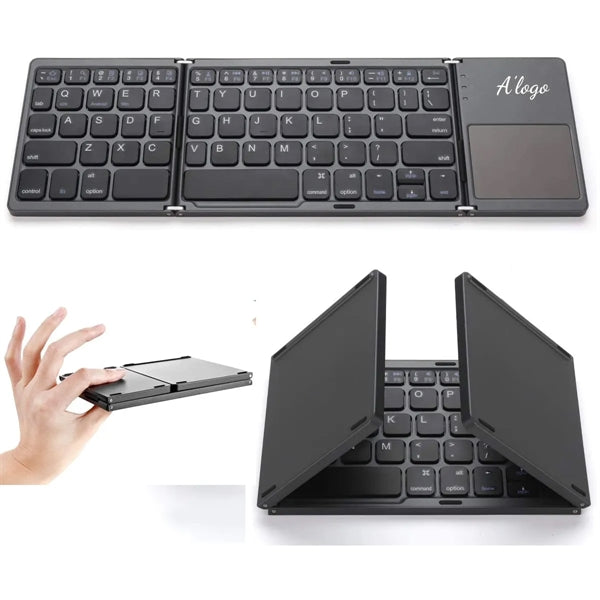 Foldable Bluetooth Keyboard with Touchpad