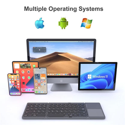 Foldable Bluetooth Keyboard with Touchpad