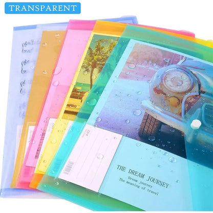 Transparent A4 File Envelopes